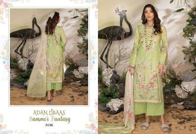 Shree Fab Adan Libaas Summer Fantasy Pure Cotton Embordered Patch Work Pakistani Suits catalogue wholesale rate  pakistani suit catalogs