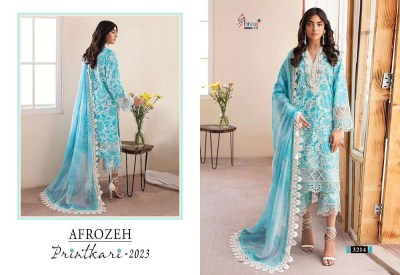 Shree Fab Afrozeh Printkari 2023 pure lawn printed chiffon dupatta Pakistani suits catalogue wholesale  pakistani suit catalogs