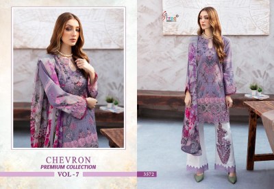 Shree Fab Chevron Premium Collection Vol 7 Pure Cotton Self Embordered With Patch Cotton dupatta Pakistani suits wholesale  pakistani suit catalogs