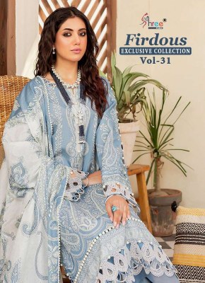 Shree Fab Firdous Exclusive Collection Vol 31 Pure Cotton Patch Work Pakistani suits catalogue wholesaler  Shree fab