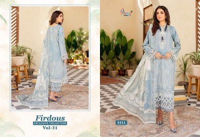 Shree Fab Firdous Exclusive Collection Vol 31 Pure Cotton Patch Work Pakistani suits catalogue wholesaler  pakistani suit catalogs