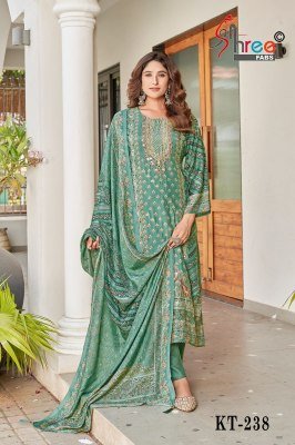 Shree Fab KT 238 Unstitched Suit Pure Viscose Maslin Digital Print with Hand Work  Pure Viscose Rayon Bottom And Dupatta Wholesale dress material catalogs
