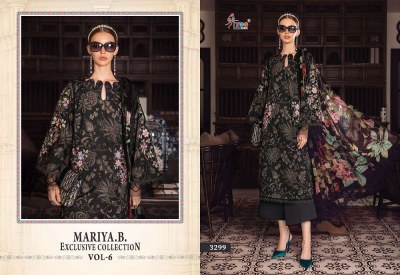 Shree Fab Maria B Exclusive Collection Vol 6 Pure Cotton Embroidery Work Chiffon dupatta Pakistani suits catalogue buy wholesale price in India  pakistani suit catalogs