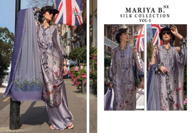 Shree Fab Maria B Silk Collection Vol 5 Nx Pure Japn Satin Digital Print Patches Work Embroidery Work Pakistani suits catalogue wholesale rate  pakistani suit catalogs