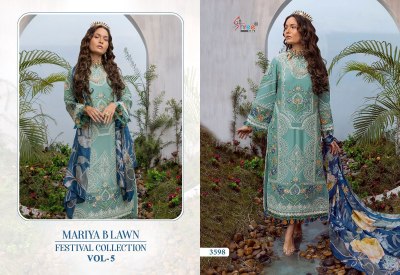 Shree Fab Mariya B lawn Festival Collection Vol 5 Lawn Cotton Embordered Pakistani Suits  Wholesale Rate   pakistani suit catalogs