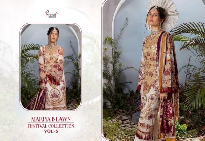 Shree Fab Mariya B lawn Festival Collection Vol 5 Lawn Cotton Embordered Pakistani Suits  Wholesale Rate   pakistani suit catalogs