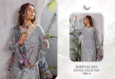 Shree Fab Mariya B lawn Festival Collection Vol 5 Lawn Cotton Embordered Pakistani Suits  Wholesale Rate   pakistani suit catalogs