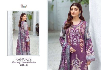 Shree Fab Rangrez Luxcury Lawn Collection Vol 3 Pure Cotton Patches Work Pakistani suits seller  pakistani suit catalogs