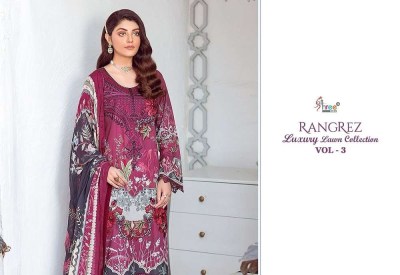 Shree Fab Rangrez Luxcury Lawn Collection Vol 3 Pure Cotton Patches Work Pakistani suits seller  pakistani suit catalogs