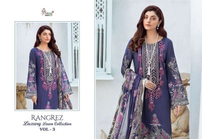 Shree Fab Rangrez Luxcury Lawn Collection Vol 3 Pure Cotton Patches Work Pakistani suits seller  pakistani suit catalogs