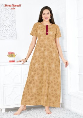 Shree Ganesh Kavya vol 1 Readymade Nighty wear collection wholesaler  kurtis catalogs