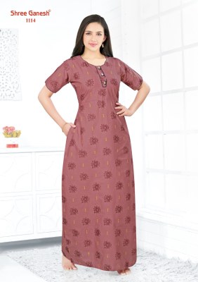 Shree Ganesh Kavya vol 1 Readymade Nighty wear collection wholesaler  kurtis catalogs