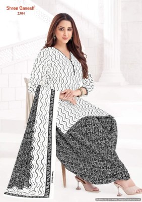 Shree Ganesh by White And Black Vol 3 pure cotton printed unstitched dress material catalogue at low rate salwar kameez catalogs