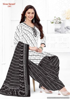 Shree Ganesh by White And Black Vol 3 pure cotton printed unstitched dress material catalogue at low rate salwar kameez catalogs