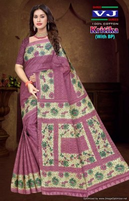 Shree VJ by Kritika Vol 1 heavy cotton printed fancy saree catalogue at affordable rate sarees catalogs