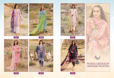 Shree fab Sana Safinaz Chikankri Collection lawn cotton Pakistani suits catalogue  wholesale  pakistani suit catalogs