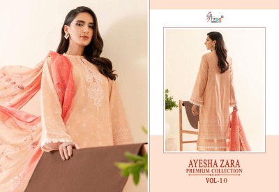 Shree fab by Ayesha zara premium collection vol 10 Karachi suit catalogue at affordable rate Karachi suits catalogs