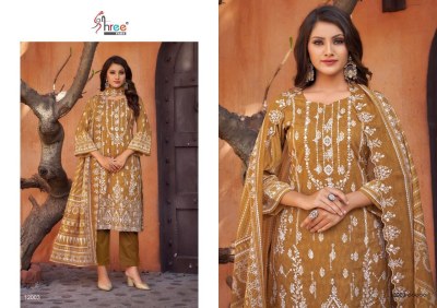 Shree fab by Bin saeed lawn collection vol 12 pure cotton unstitched dress material catalogue salwar kameez catalogs