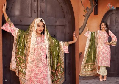 Shree fab by Bin saeed lawn collection vol 12 pure cotton unstitched dress material catalogue salwar kameez catalogs