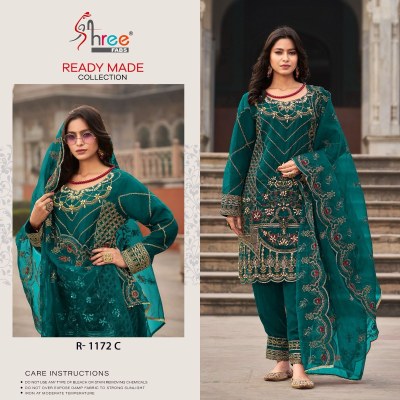 Shree fab by Catalogue name. R 1172 newly exclusive embroidered readymade pakistani suit catalogue at affordable rate pakistani suit catalogs