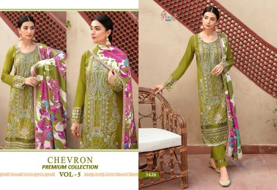 Shree fab by Chevron pure heavy reyon embroidered Pakistani suit catalogue at low rate pakistani suit catalogs