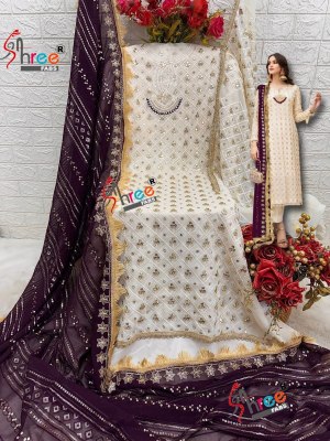 Shree fab by D No S 5075 fox blooming with embroidered pakistani suit catalogue at low rate pakistani suit catalogs