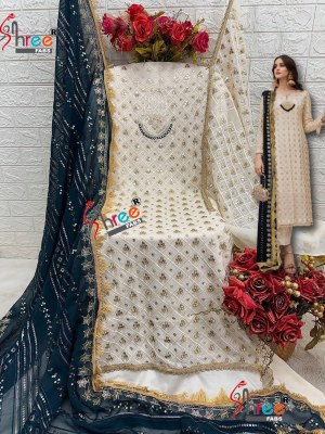 Shree fab by D No S 5075 fox blooming with embroidered pakistani suit catalogue at low rate pakistani suit catalogs