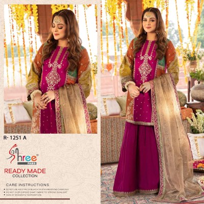 Shree fab by Design R 1251 fancy khatli work sharara suit catalogue at affordable rate fancy sharara suit Catalogs