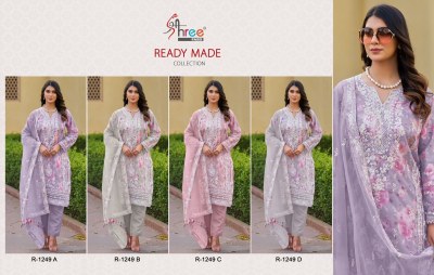 Shree fab by Designer R 1249ABCD digital printed readymade suit catalogue at low rate readymade suit catalogs