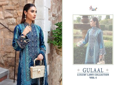 Shree fab by Gulaal luxury lawn collection vol 1 unstitched suit catalogue at affordable rate pakistani suit catalogs