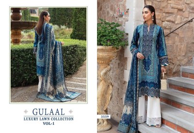 Shree fab by Gulaal luxury lawn collection vol 1 unstitched suit catalogue at affordable rate pakistani suit catalogs