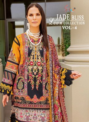 Shree fab by Jade bliss lawn collection vol 4 pure cotton printed Pakistani suit catalogue at affordable price Shree fab