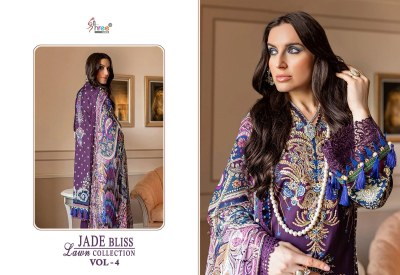 Shree fab by Jade bliss lawn collection vol 4 pure cotton printed Pakistani suit catalogue at affordable price pakistani suit catalogs