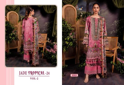 Shree fab by Jade tropical 24 pure cotton printed embroidered Pakistani suit catalogue at low rate pakistani suit catalogs