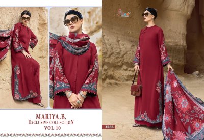 Shree fab by Maria B exclusive collection vol 10 reyon cotton pakistani suit catalogue pakistani suit catalogs