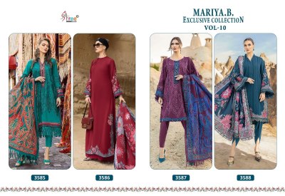 Shree fab by Maria B exclusive collection vol 10 reyon cotton pakistani suit catalogue pakistani suit catalogs