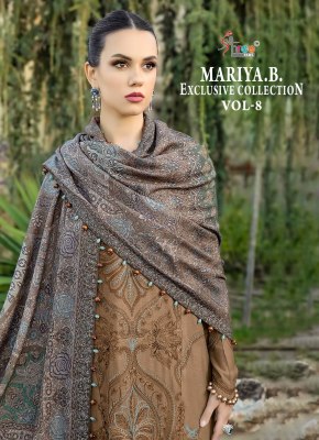 Shree fab by Maria b exclusive collection vol 8 pure reyon  embroidered Pakistani suit catalogue at amaviexpo Shree fab