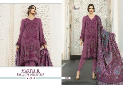 Shree fab by Maria b exclusive collection vol 8 pure reyon  embroidered Pakistani suit catalogue at amaviexpo pakistani suit catalogs