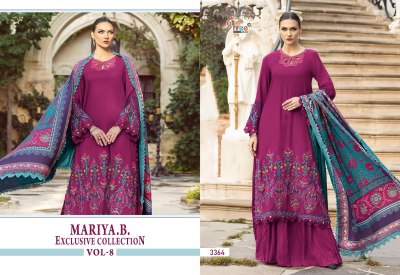 Shree fab by Maria b exclusive collection vol 8 pure reyon  embroidered Pakistani suit catalogue at amaviexpo pakistani suit catalogs