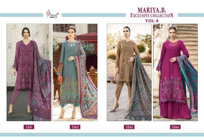 Shree fab by Maria b exclusive collection vol 8 pure reyon  embroidered Pakistani suit catalogue at amaviexpo pakistani suit catalogs