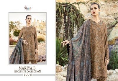 Shree fab by Maria b exclusive collection vol 8 pure reyon  embroidered Pakistani suit catalogue at amaviexpo pakistani suit catalogs