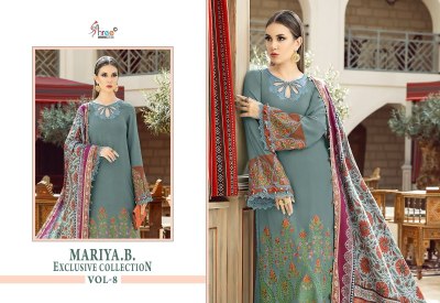 Shree fab by Maria b exclusive collection vol 8 pure reyon  embroidered Pakistani suit catalogue at amaviexpo pakistani suit catalogs