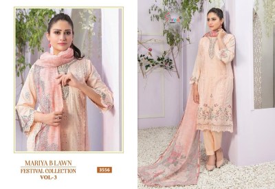 Shree fab by Mariya B lawn festival collection vol 3 pure lawn unstitched dress material catalogue at low rate salwar kameez catalogs