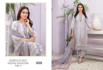 Shree fab by Mariya B lawn festival collection vol 3 pure lawn unstitched dress material catalogue at low rate salwar kameez catalogs