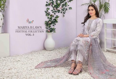 Shree fab by Mariya B lawn festival collection vol 3 pure lawn unstitched dress material catalogue at low rate salwar kameez catalogs