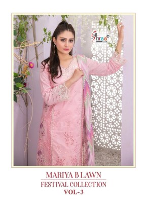 Shree fab by Mariya B lawn festival collection vol 3 pure lawn unstitched dress material catalogue at low rate salwar kameez catalogs