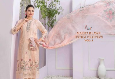 Shree fab by Mariya B lawn festival collection vol 3 pure lawn unstitched dress material catalogue at low rate salwar kameez catalogs