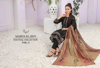 Shree fab by Mariya B lawn festival collection vol 3 pure lawn unstitched dress material catalogue at low rate salwar kameez catalogs