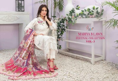 Shree fab by Mariya B lawn festival collection vol 3 pure lawn unstitched dress material catalogue at low rate salwar kameez catalogs