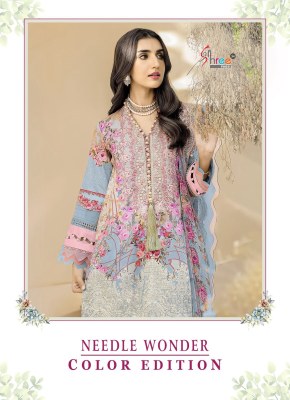 Shree fab by Needle wonder colour edition pure cotton printed Pakistani suit catalogue at low rate Shree fab